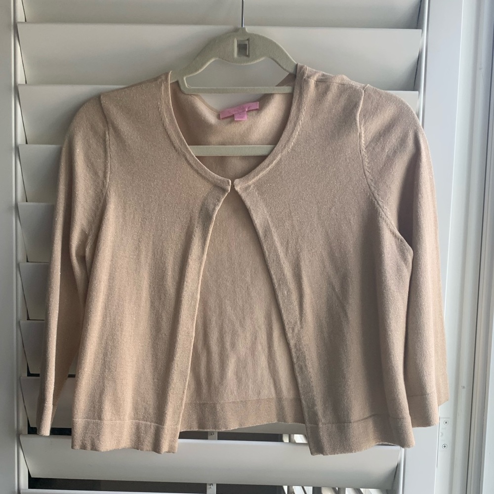 Lilly Pulitzer Gold Shimmer Shrug